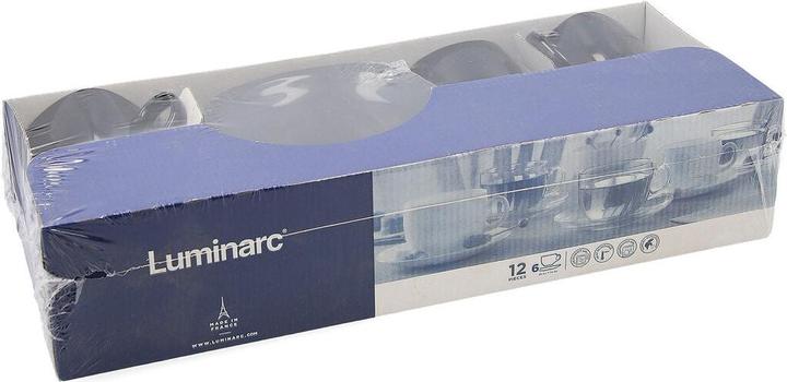 Produktbild Luminarc Satz mit Tassen- und Tellern Carine Glas 22 cm (12 Stücke) (220 ml, 12x)