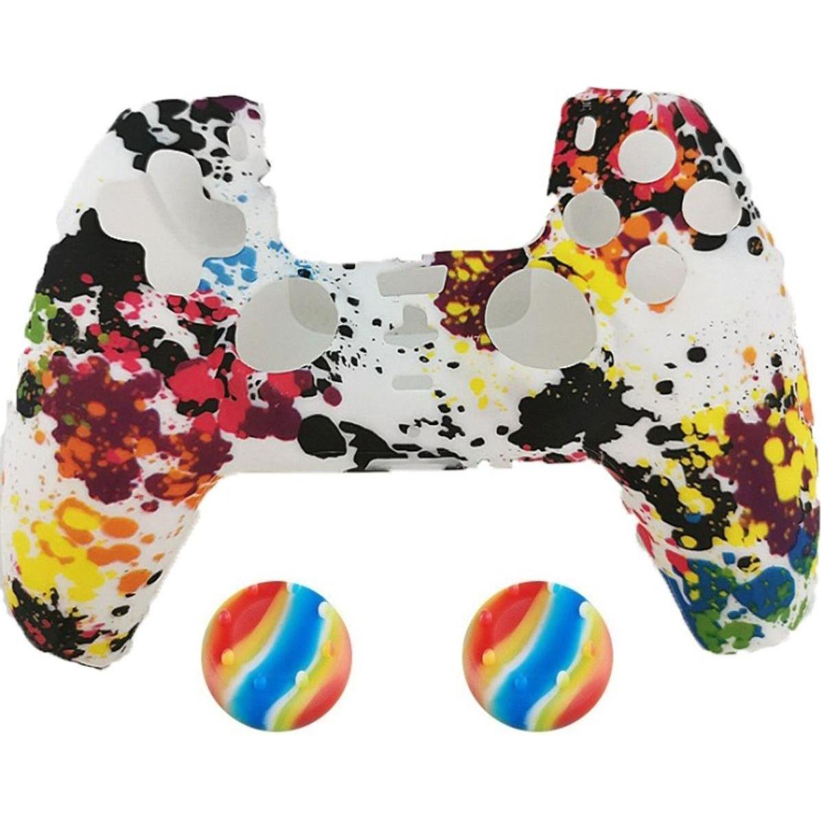 Thumbnail - König Design 2 x Schutzhülle für Playstation 5 DualSense Controller Skin Silikon Schutz Motiv (Playstation Classic), Gam...