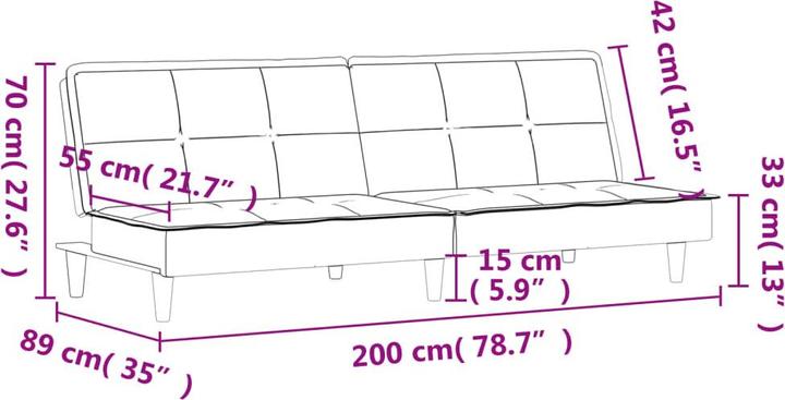 Produktbild vidaXL Schlafsofa