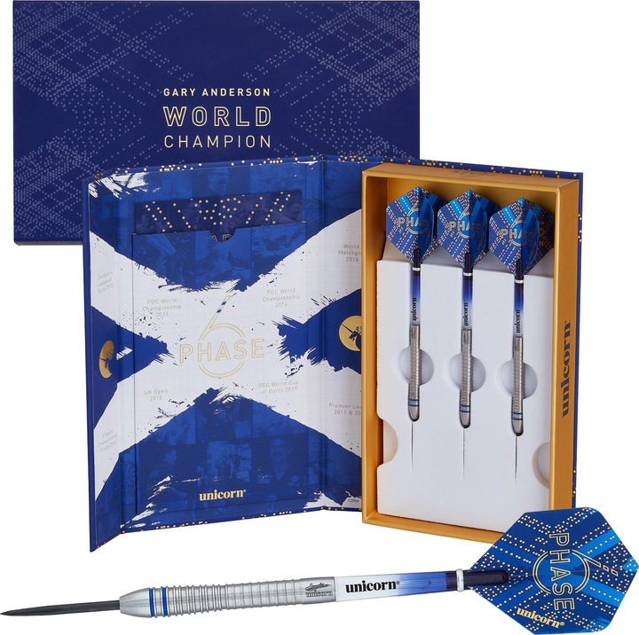 Produktbild Unicorn Phase 6 World Champion Gary Anderson Steel Dart Presentation Box 1 Satz (21 g)