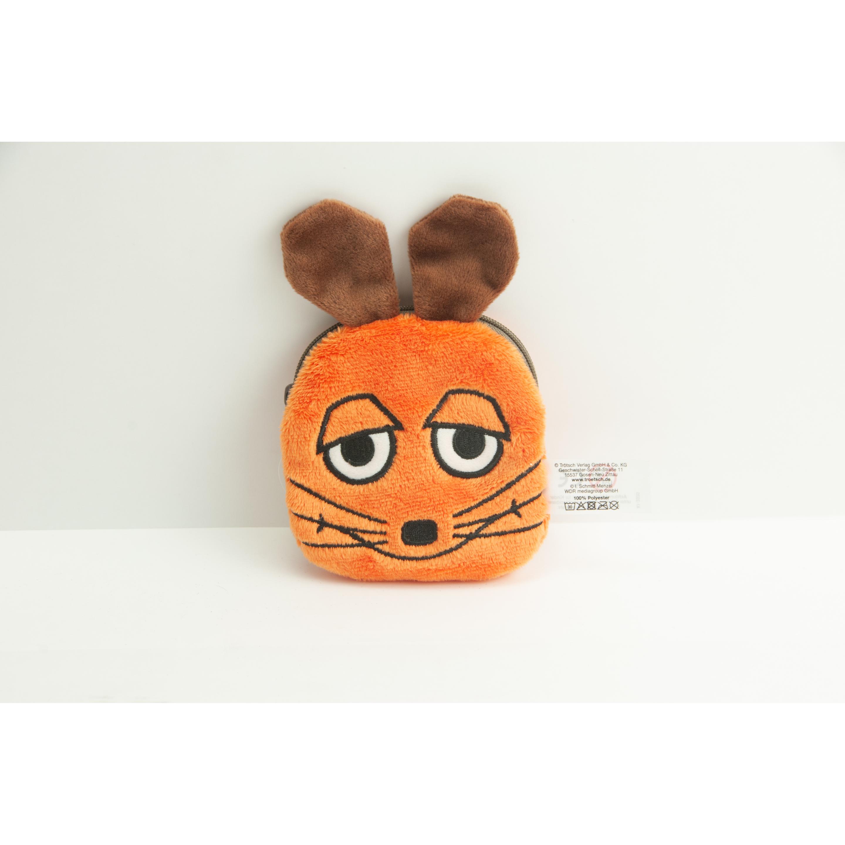 Thumbnail - Trötsch, Portemonnaie, Die Maus Plüsch Geldbeutel 10x2x13 cm, Orange