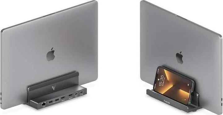 Produktbild Purelink Vuelogic - Dockingstation - DS100 - Multifunktions-USB-C-Dockingstation mit Laptop-Ständer - 8K-Unt (USB-C, 7 Ports)