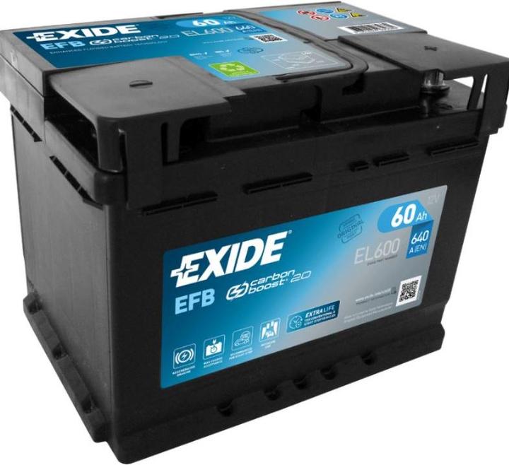 Exide Start-Stop EFB (12 V, 60 Ah, 640 A)