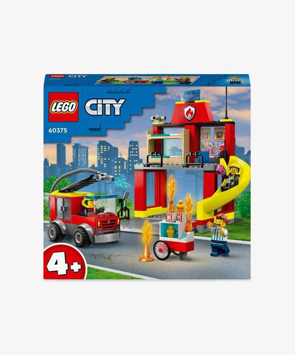Produktbild LEGO Feuerwehrstation und Löschauto (60375, LEGO City)