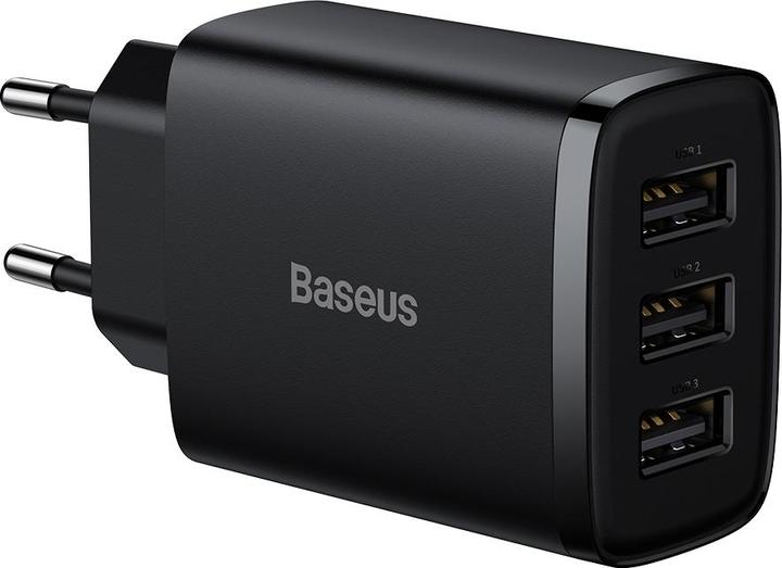Produktbild Baseus Compact Charger 3U 17W EU Black (17 W, 1 Port)