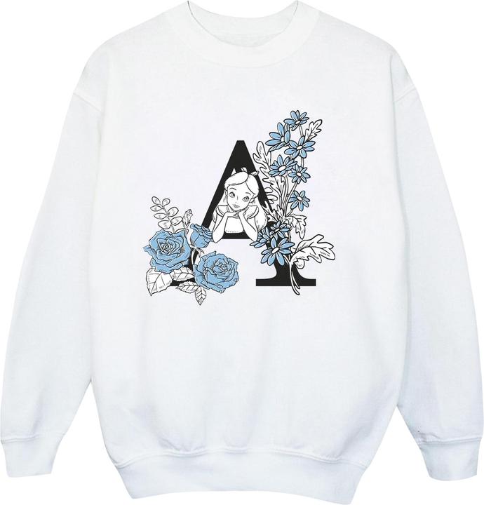 Actual product image Disney Boys Alice In Wonderland Letter A Sweatshirt (128)