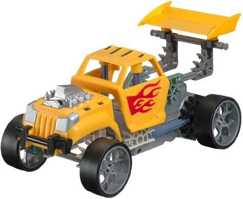 Actual product image KNEX Motorised Racer yellow