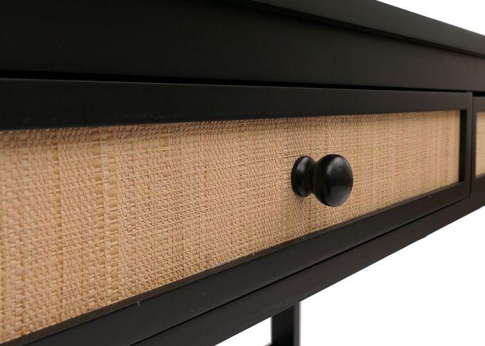 Produktbild Mendler Schreibtisch HWC-O36, 78x110x60cm Holz  schwarz