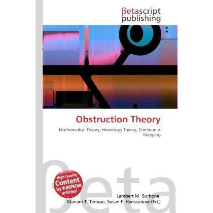 Thumbnail - Obstruction Theory, Fachbücher von Lambert M. Surhone, Miriam T. Timpledon, Susan F. Marseken