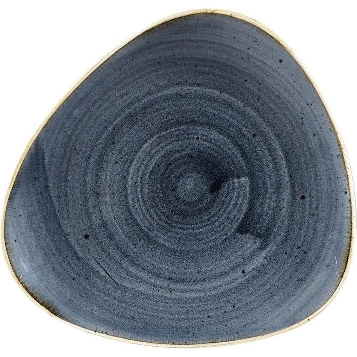 Thumbnail - Churchill Stonecast Teller Triangel flach 19.2cm, Teller, Blau
