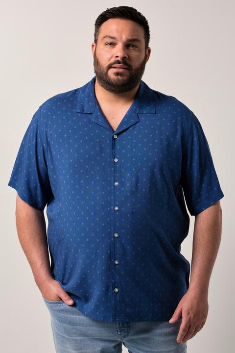 Immagine prodotto Men+ Viskose-Hemd, Halbarm, Alloverprint, Cubakragen, Cuba Fit (3XL)