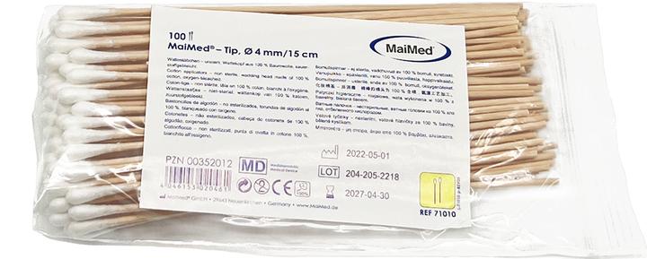 Image du produit MaiMed coton-tige non stérile petite tête bois coton