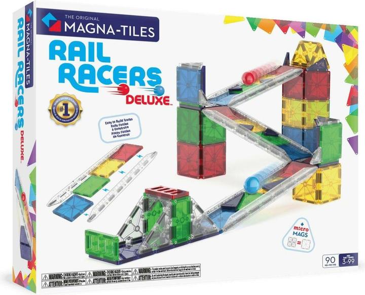 Actual product image Magna-Tiles ® Rail Racers Deluxe - 90 Teile