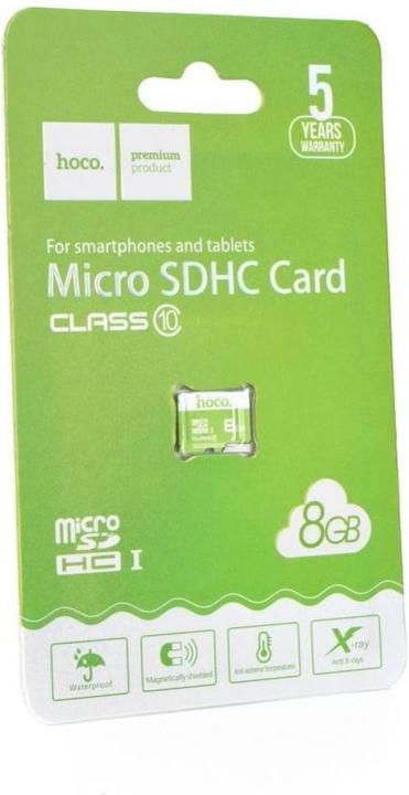 Productafbeelding Hoco Geheugenkaarten geheugenkaart microSD 8GB klasse 10 (8 GB, microSDHC, U1)