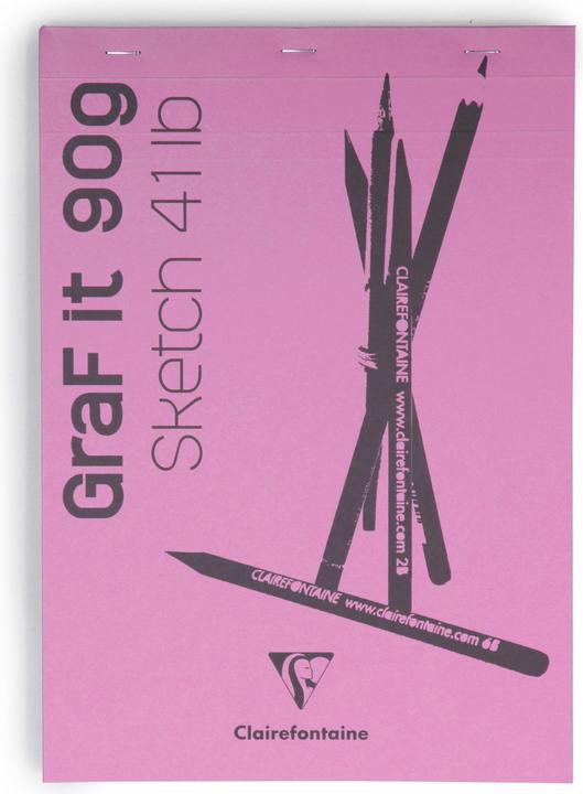 Clairefontaine Skizzenblock Graf (A4, Speziallineatur)