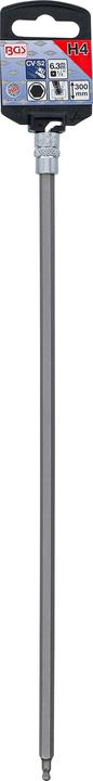 Actual product image BGS Bit Socket length 300 mm 6.3 mm (1/4") Drive internal Hexagon with Ball Point 4 mm (6.3 mm)