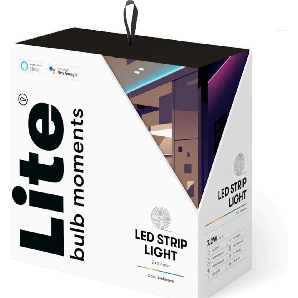 Nordic Smartlight, LED Streifen, Lite bulb moments - LED strip 2 x 5M RGB (Mehrfarbig, 500 cm, Indoor)
