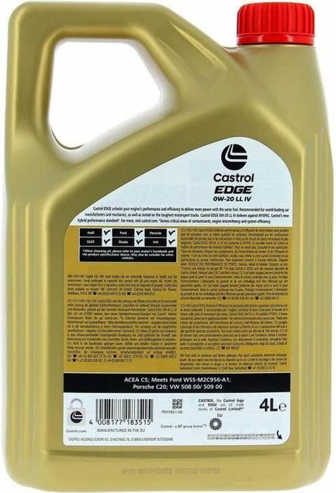 Actual product image Castrol Edge (4 l, SAE 0W-20)