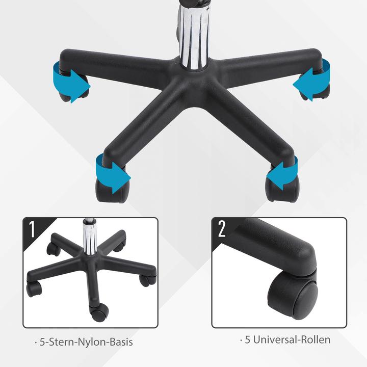 Image du produit Homcom Tabouret à roulettes