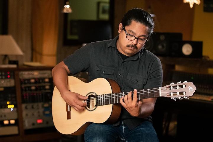 Actual product image Ortega Family Series Pro Solid Top Nylon Classical Guitar (Classical guitar, Solid ceiling)