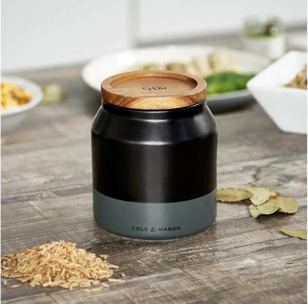 Actual product image Cole & Mason Storage Jar Hinxton 0.86 l, Black (0.86 l)