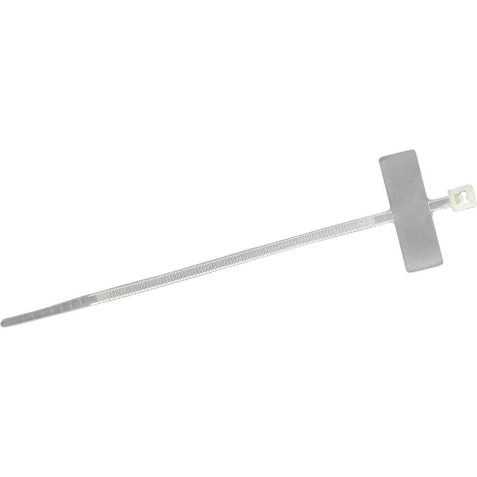 Wetec, Kabelbinder, Kabelbinder mit anliegendem Markierfeld, natur, 2,5 x 100 mm (100 mm, 1 Stk.)