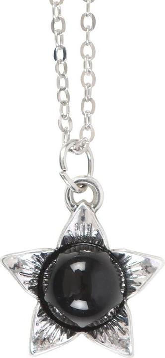 Image du produit Something Different - Collier et carte DEADLY NIGHTSHADE (Acier inoxydable, Obsidienne)