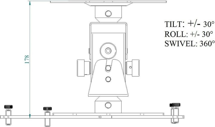 Actual product image Euromet Arakno ceiling mount (Ceiling)
