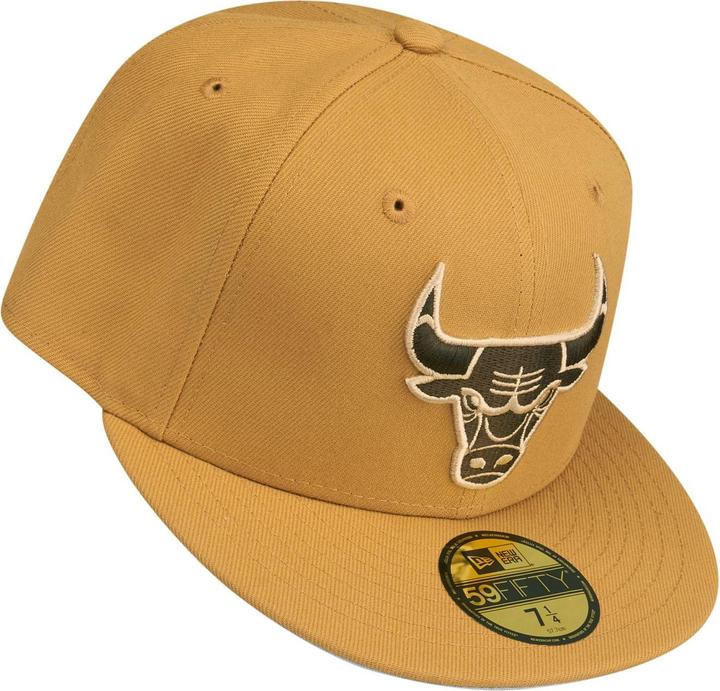 Actual product image New Era 59Fifty Fitted Cap - NBA Chicago Bulls tan brun (7 7/8)