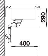 Produktbild Blanco Andano 500/180-U (Unterbauspüle, 74.50 cm, 44 cm)