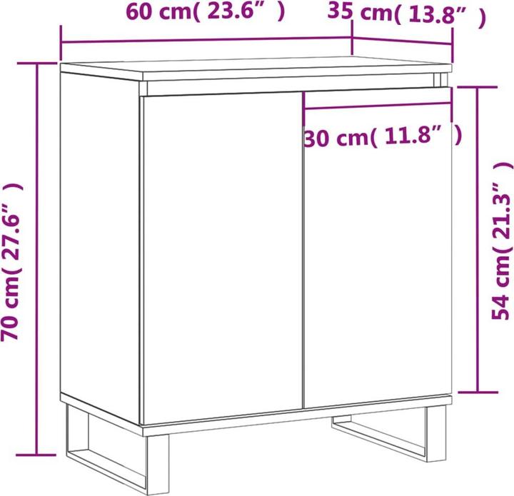 Image du produit vidaXL Sideboard (60 x 35 x 70 cm)