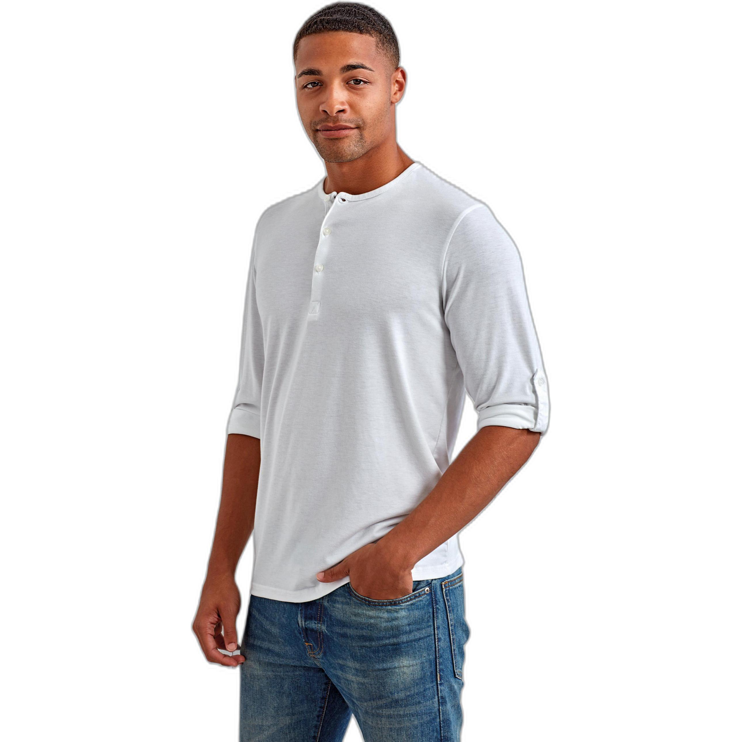 Thumbnail - Premier, Herren, Shirt, Long John, Weiss, (S)