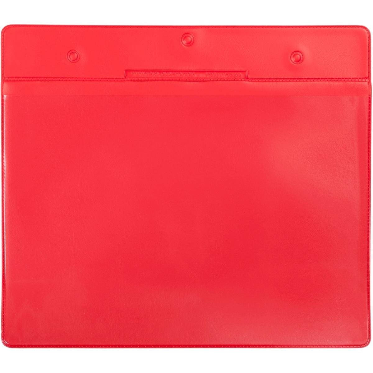 Tarifold, Informationsschild, Kennzeichnungshülle A5 quer rot PVC VE=10 Stück