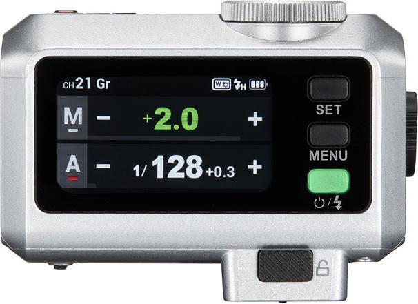 Actual product image Godox iT30Pro O silver - TTL Mini Flash for Oly/Pan white (Plug-on flash, Godox, Oly/Pan)