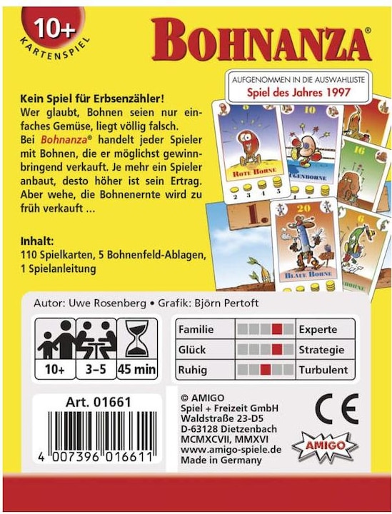 Image du produit Amigo Bohnanza : je pense qu'il pirate (Allemand, Français)
