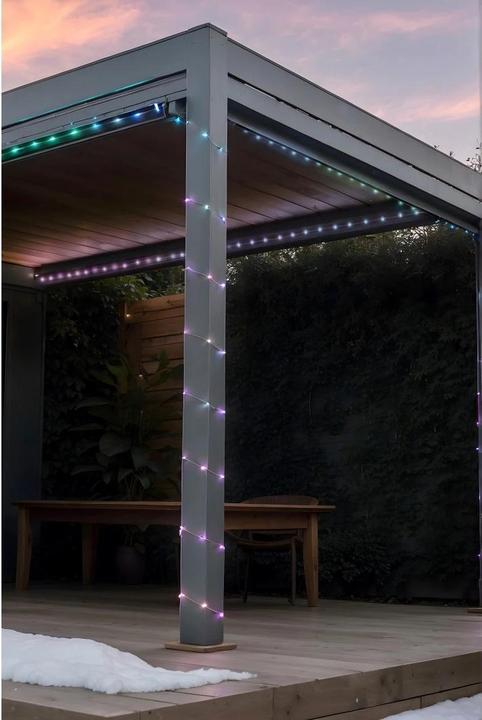 Produktbild Hama Smarte LED-Lichterkette, WLAN, Farbwechsel, dimmbar, aussen, IP44, 10m, Bunt (1 m)
