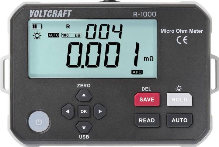 Actual product image Voltcraft R-1000 Mikroohmmeter
