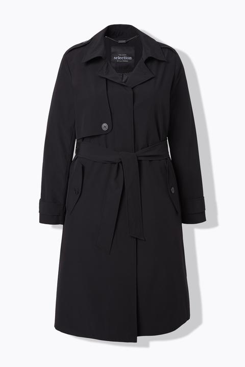 Actual product image Ulla Popken Satin Lined Trenchcoat