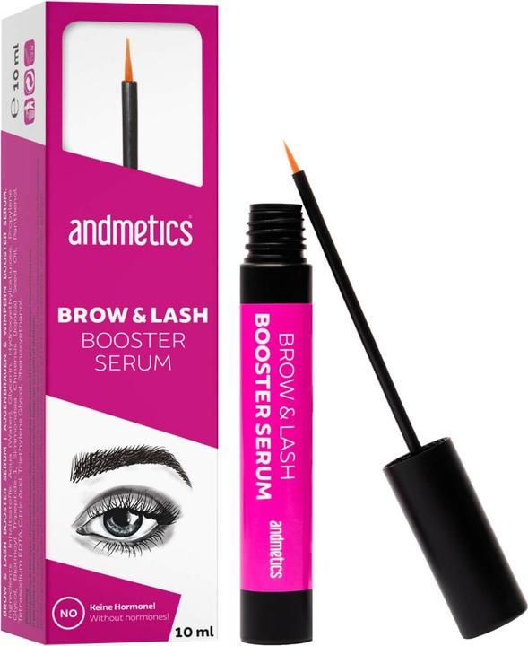 Immagine prodotto Andmetics - Siero stimolante per ciglia e sopracciglia (10 ml)