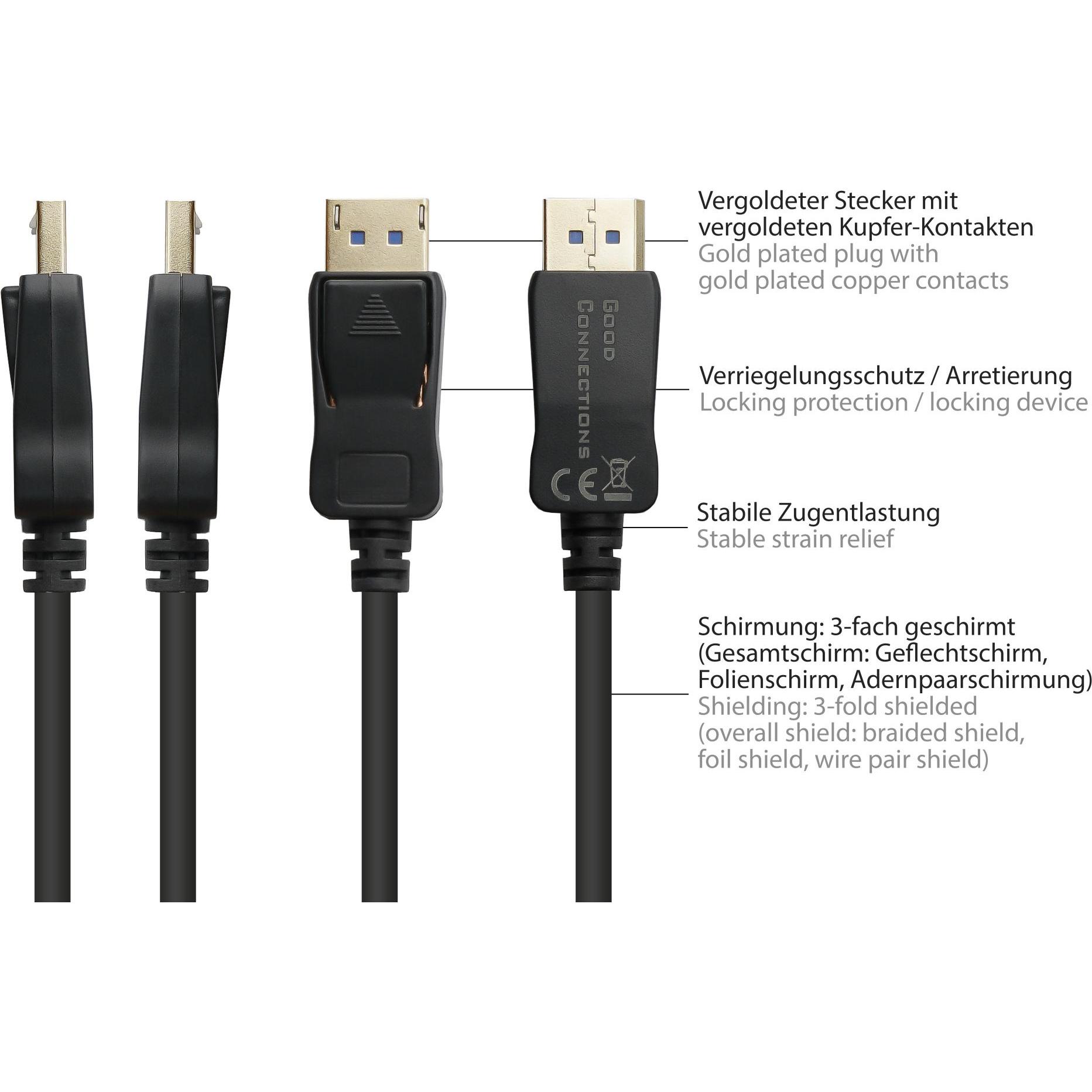 Thumbnail - Good Connections DisplayPort — DisplayPort (1 m, DisplayPort), Video Kabel