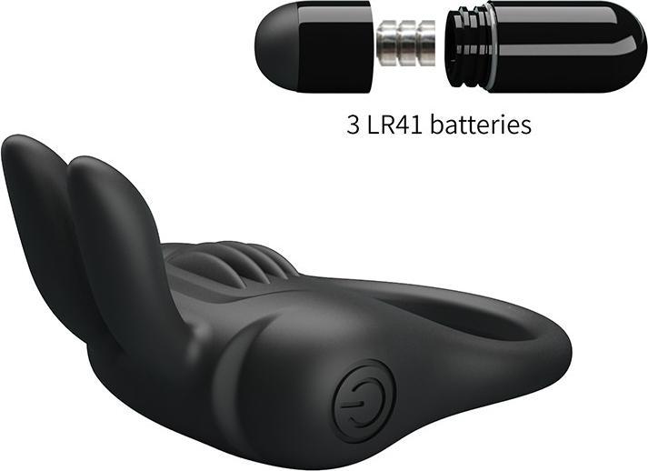Actual product image Pretty Love Davion Rabbit Vibrator Ring