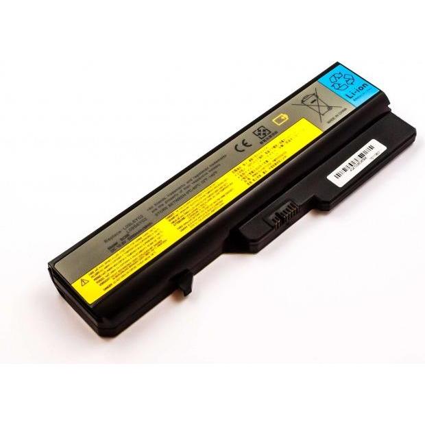 AccuCell Akku Lenovo G560, G575, Li-Ion, 1 (5200 mAh), Notebook Akku, Schwarz