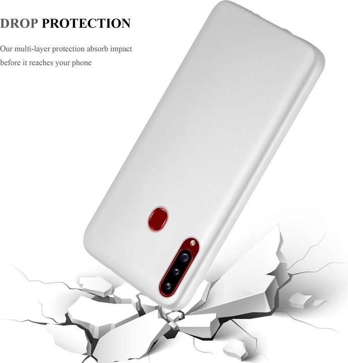 Produktbild Cadorabo TPU Matt Metallic Cover (Samsung Galaxy A20s)