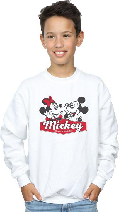 Actual product image Disney Boys Mickie And Minnie 90 Years Sweatshirt (152, 158)