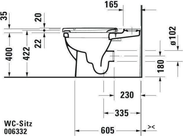 Produktbild Duravit WC-Sitz ohne Absenkautomatik, verlängert weiss