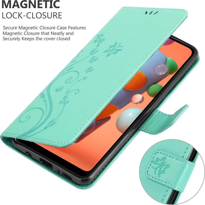 Produktbild Cadorabo Flower Book Cover (Samsung Galaxy M11, Samsung Galaxy A11)