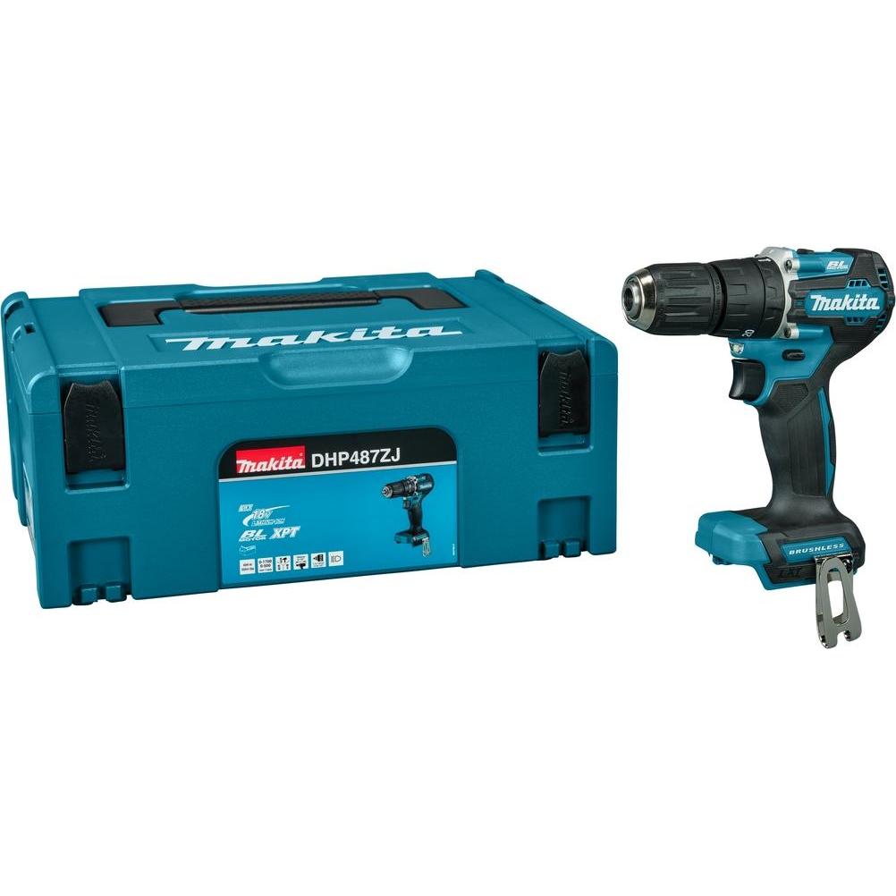 Makita, Trapano + Avvitatore a batteria, DHP487ZJ 18V Klopboor-/schroefmachine Zonder accu's en lader in Mbox - DHP487ZJ