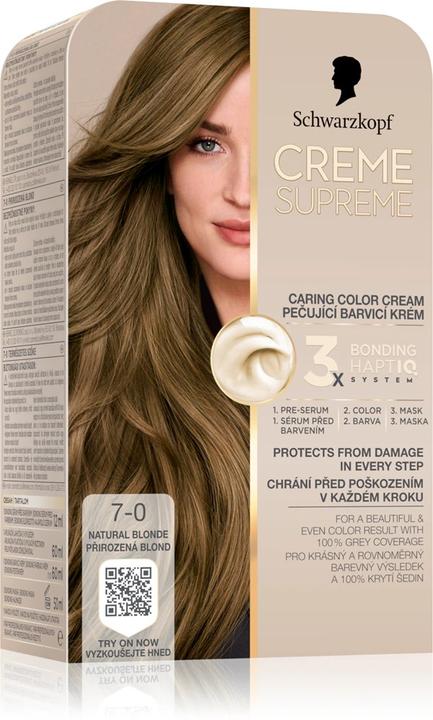 Garnier Schwarzkopf Creme Supreme Hair Color Shade 70 Natural Dark Blonde (Fair-haired man)