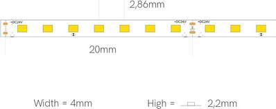 Produktbild Beneito Faure Beneito 5-m-LED-Stripe FINE-49,50 W,2700 K,IP20 (Warmweiss, 500 cm, Indoor)