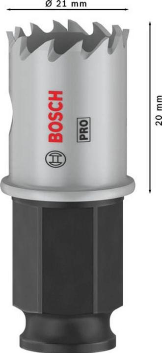 Immagine prodotto Bosch Professional Zubehör Sega a tazza PRO Sheet Metal PC Plus, 21 mm (21 millimetri)